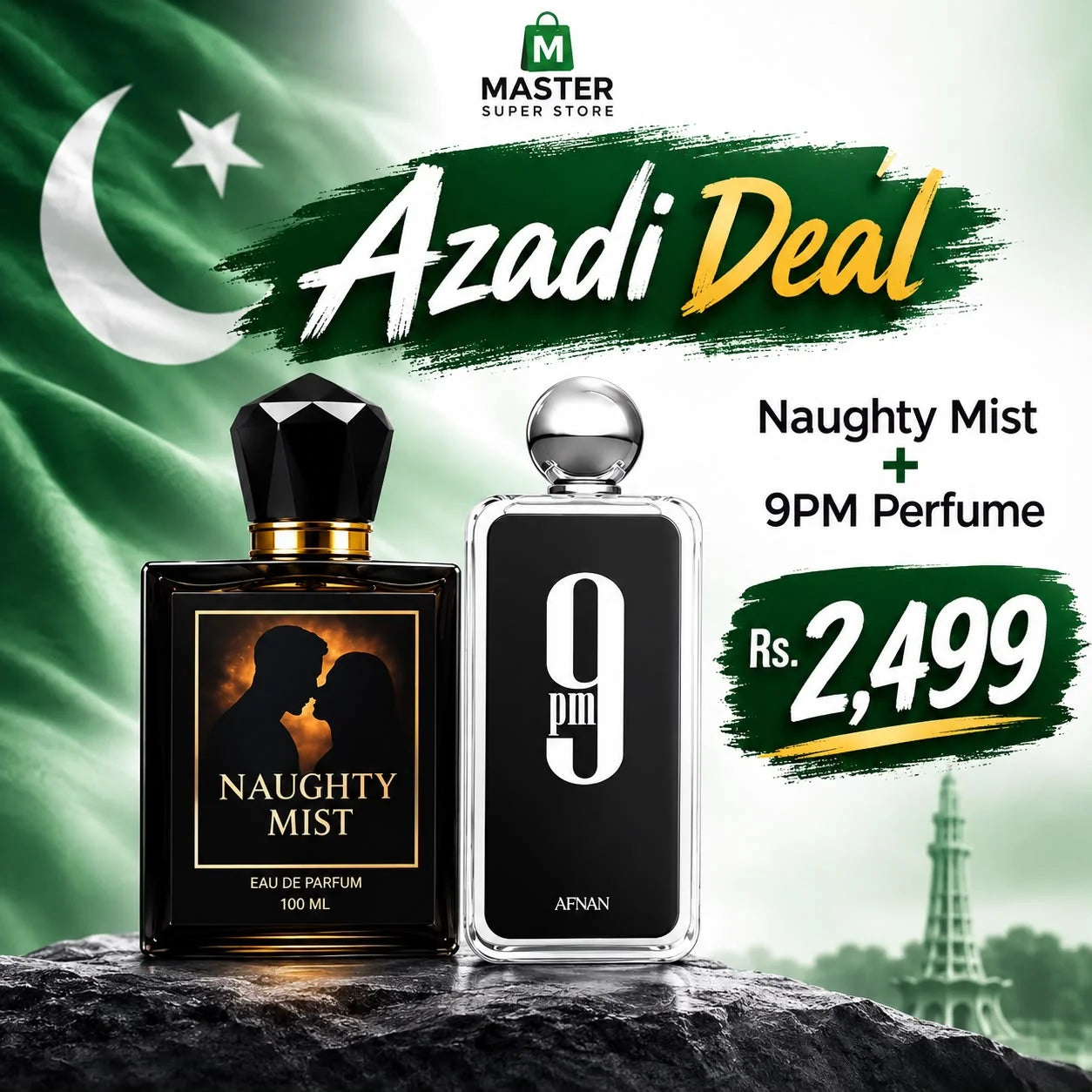 AZADI OFFER II 9PM+Naughty Mist